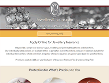 Tablet Screenshot of jewellery2insure.com
